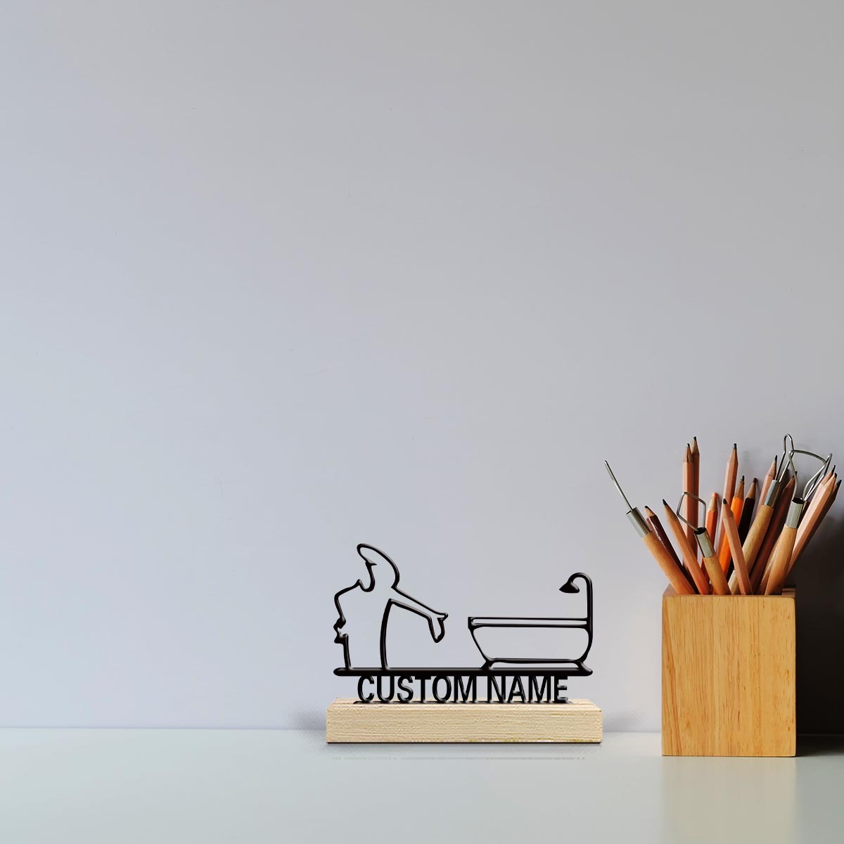 Desktop Laser Engraver - 1 Stück Desktop-Metallornamente mit individuellem Namen