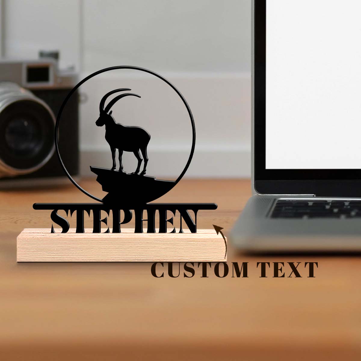 Desktop Laser Engraver - 1 Stück personalisiertes Eisen-Tischornament mit individuellem