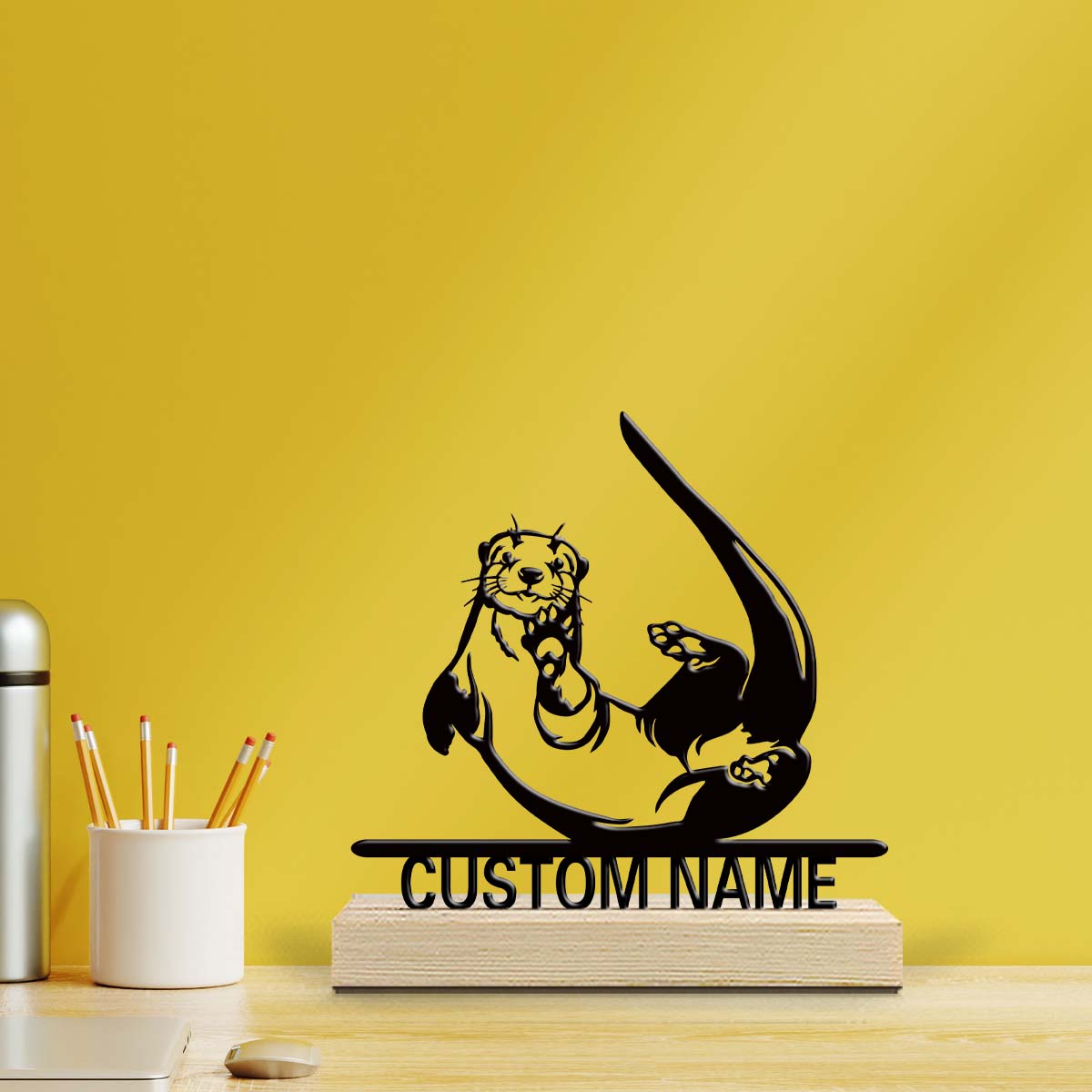 Desktop Laser Engraver - 1 Stück Personalisiertes Eisen-Tischornament mit Individuellem