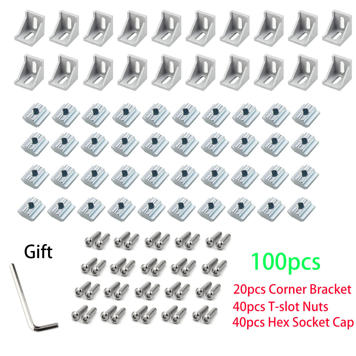 100 Stück 2020 Aluminium-Profi – Aluminum T-Slot Profile Bewertung und Preis